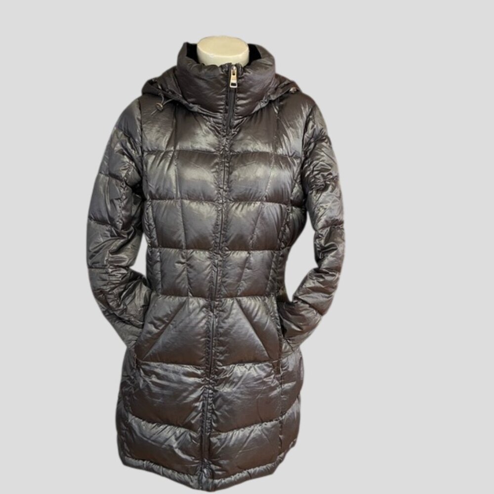 Andrew Marc Packable Lightweight Premium Down Long Jacket